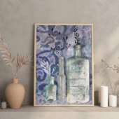 Unieke  geïnspireerde printflessen & textuur poster