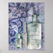 Unieke  geïnspireerde printflessen & textuur poster (Voorkant)