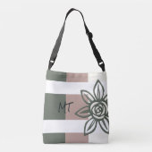 Unieke gelaagde Canvas tas van kruiskoppen met ven (Achterkant)