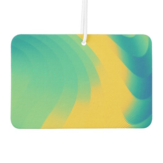 Unieke gele abstracte ontwerp luchtverfrisser (Achterkant)