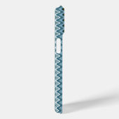 Unieke Gele en Blauwe Wavy Stripes Case-Mate iPhone Case (Achterkant / Rechts)