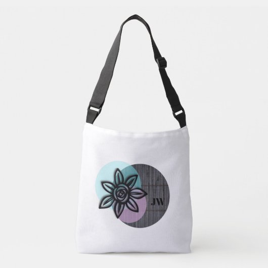 Unieke Geleide Canvas tas van de Floral van Polyes (Voorkant)