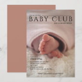 Unieke genderneutrale baby shower uitnodiging (Voorkant / Achterkant)