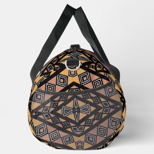 Unieke geometrische Bogolan print Plunjezak (Rechts)