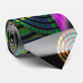 Unieke gepatterde kleurrijke Stropdas aanpassen (Opgerold)