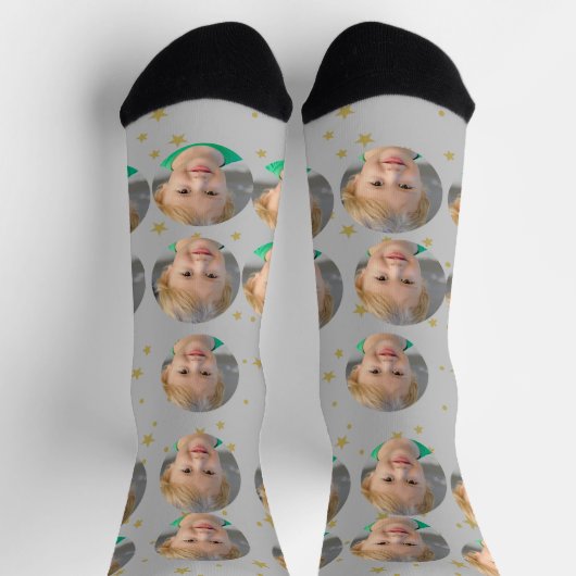 Unieke Gepersonaliseerd foto Sokken met kerstthema (Top)