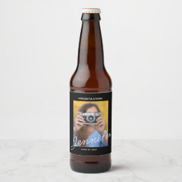 Unieke gepersonaliseerde afstudeerfeest bier etiket