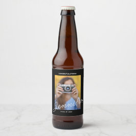 Unieke gepersonaliseerde afstudeerfeest bier etiket