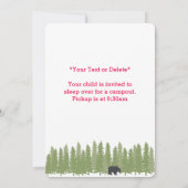 Unieke gepersonaliseerde campingnaam Verjaardagsfe Kaart (Achterkant)