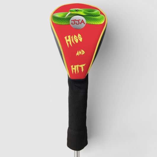 Unieke gepersonaliseerde golfcadeaus golfheadcover (Voorkant)