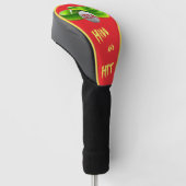 Unieke gepersonaliseerde golfcadeaus golfheadcover (Schuin)