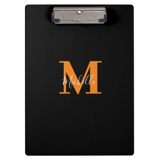Unieke gepersonaliseerde Initialen en naam Monogra Klembord (Voorkant)