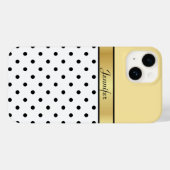 Unieke, gepersonaliseerde Lemon Geel, Witte Zwarte Case-Mate iPhone Case (Achterkant (horizontaal))