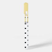 Unieke, gepersonaliseerde Lemon Geel, Witte Zwarte Case-Mate iPhone Case (Achterkant / Links)