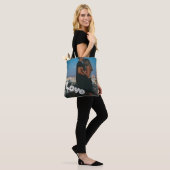 Unieke gepersonaliseerde liefde foto tote bag (Op model)