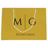 Unieke Gepersonaliseerde Monogram Grote Cadeautas (Voorkant)