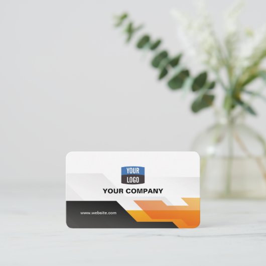 Unieke gepersonaliseerde professional visitekaartje (Staand voorkant)