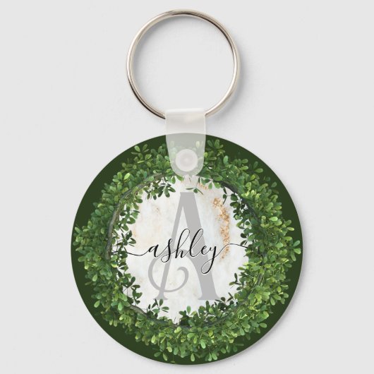 Unieke gepersonaliseerde sleutelhanger met botanis (Voorkant)