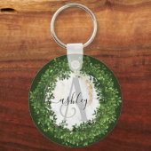 Unieke gepersonaliseerde sleutelhanger met botanis (Voorkant)
