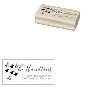 Unieke gepersonaliseerde sterren rubberstempel (Gestempeld)