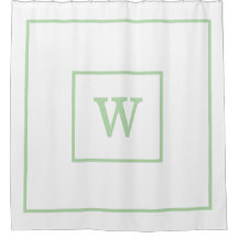 Unieke gepersonaliseerde witte en groene monogram