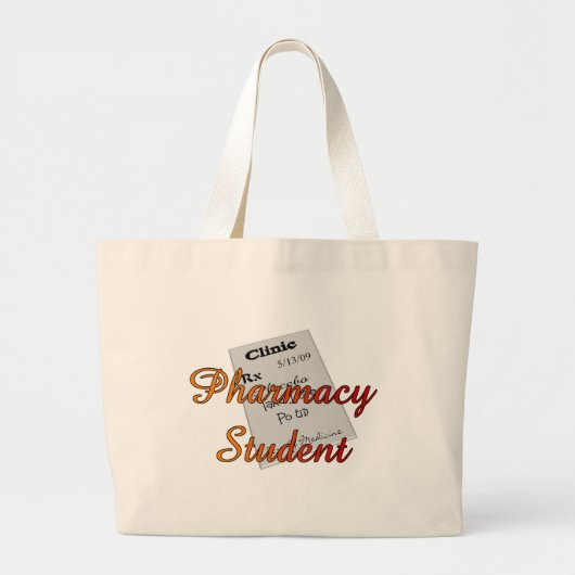 Unieke geschenken van apothekerstudent grote tote bag (Voorkant)