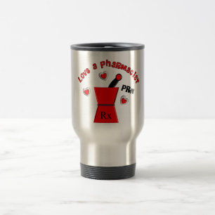 Unieke geschenken van de "Love A Pharmacist PRN" Reisbeker