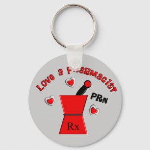 Unieke geschenken van de "Love A Pharmacist PRN" Sleutelhanger