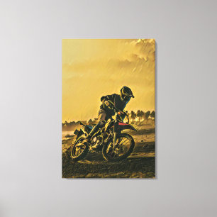 Unieke geschenken voor motorrijders canvas afdruk