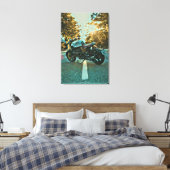 Unieke geschenken voor motorrijders canvas afdruk (Insitu (Slaapkamer))