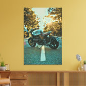 Unieke geschenken voor motorrijders canvas afdruk (Insitu (Woonkamer))