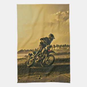 Unieke geschenken voor motorrijders theedoek