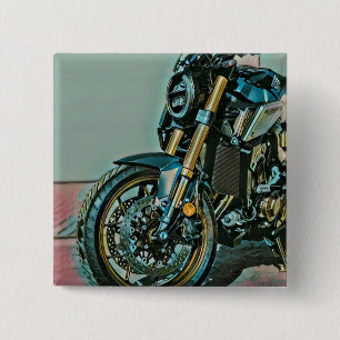 Unieke geschenken voor motorrijders vierkante button 5,1 cm