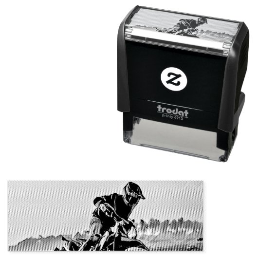 Unieke geschenken voor motorrijders  zelfinktende stempel (In situ)