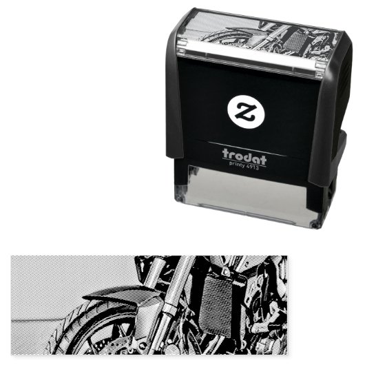 Unieke geschenken voor motorrijders  zelfinktende stempel (In situ)