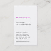 Unieke geschilderde Logo voor visagisten, beauty Visitekaartje (Achterkant)