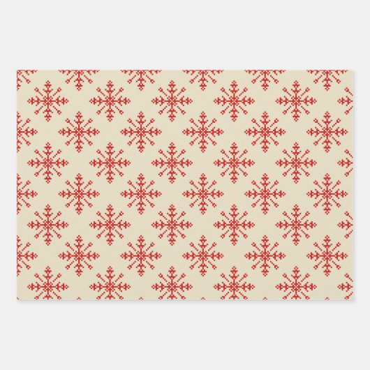 Unieke gestikte moderne kerstvakantie inpakpapier vel (Voorkant 2)