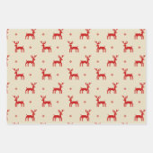 Unieke gestikte moderne kerstvakantie inpakpapier vel (Voorkant)