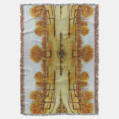 unieke gestileerde afbeelding herfstlandschapskuns deken (Voorkant Verticaal)