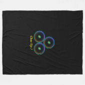 Unieke gezellige winterdromen fleece deken Design (Voorkant (Horizontaal))