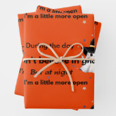 Unieke Ghost Wrapping Paper Flat Sheet Set van 3 (In situ)