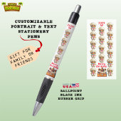Unieke Gingerbread Girl Cartoon Graphic Wit Pen