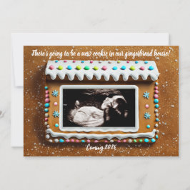 Unieke Gingerbread House Baby Ultrasound Zwangersc Aankondiging