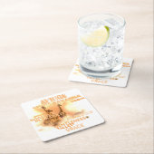 Unieke Giraffes Vierkante Onderzetters (Insitu)