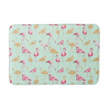 Unieke Girly Pink en Gold Funky Flamingo
