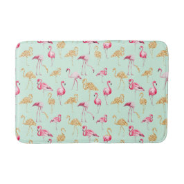  Unieke Girly Pink en Gold Funky Flamingo Badmat