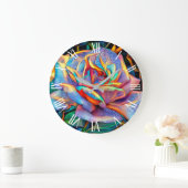 Unieke Glanzend Roos Art Dream Grote Klok (Huis)