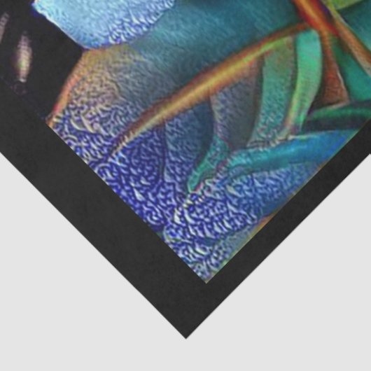 Unieke Glanzend Roos Art Dream Tissuepapier (Detail)