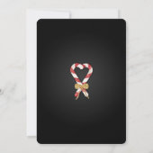 Unieke Glitter Candy Cane Lijst Foto Kerst Kaart (Achterkant)