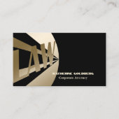 Unieke Gold & Black Attorney at Law Visitekaartje (Voorkant)